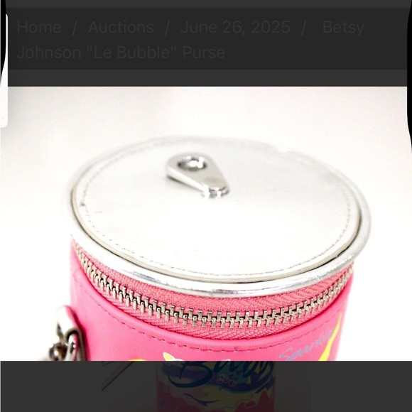 Betsey Johnson Pink and Yellow Bubble Cylinder Bag - Picture 6 of 8